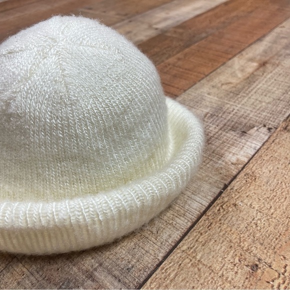 Vintage Made in USA Cotton bucket hat EVERITT Bowler Hat Cream - Picture 5 of 5